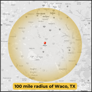 100 mile radius